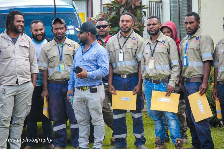 Mapex Training Institute graduates at a mining site